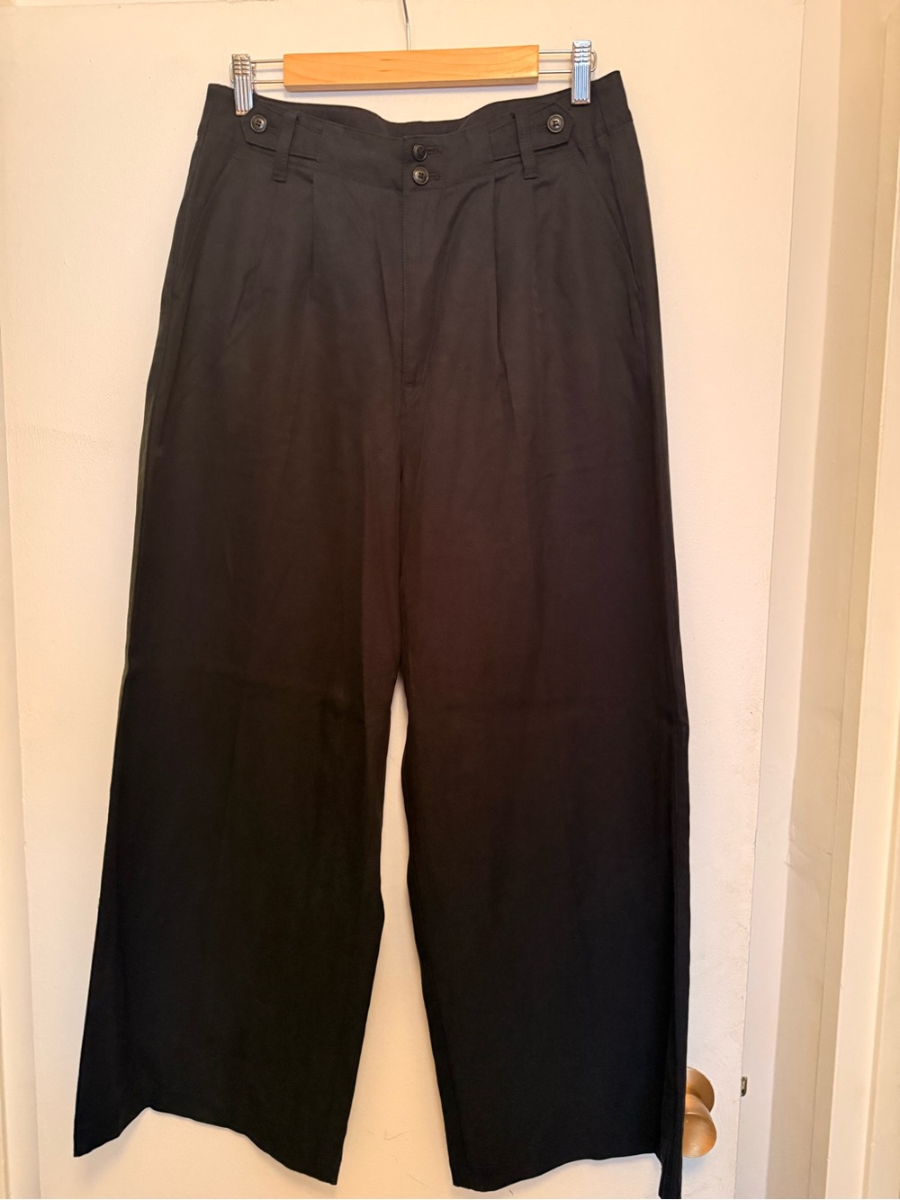 Madewell Black Wide-Leg Chinos